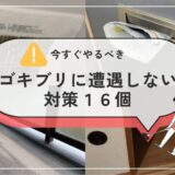 マンションのゴキブリ対策：築３０年中古の家で絶対に遭遇しない１６の対策